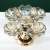 European Crystal Glass Snack Dish Dried Fruit Tray Creative American Affordable Luxury Style Modern Living Room Coffee Table Household Fruit Plate