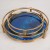 Nordic European Entry Lux Metal Blue Agate Stone Grain round Tray Cosmetics Storage Tray Coffee Table Jewelry Display