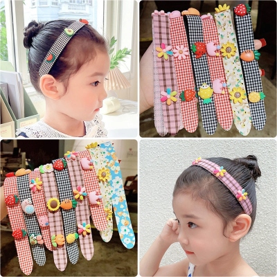 Girls' Baby Post Hook & Loop Band Headband Children's Cute Hairpin Hair Patch Bang Sticker Hair Accessories Headdress