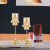 High-End Modern Simple Golden Candle Holder Home Decoration Iron High Leg Candlestick Decoration Wedding Table Props