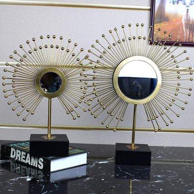 Modern Style Hallway Light Luxury Metal Ornaments Creative Home Decorations American Living Room TV Cabinet Soft Outfit Crafts