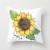 Sunflower SUNFLOWER Pillow Girl Cute Square Cushion Fabric Light Luxury Girl Bay Window Custom TFBoys