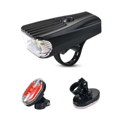 Manufacturers Supply Cross-Border Night Riding Power Torch Dry Battery Bicycle Headlight Mountain Bike Warning Taillight Set