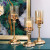 Nordic Golden Candlestick Decoration High Foot Romantic Candlelight Dinner Props Household Dining Table Candle Holder Factory Direct Sales