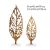 Light Luxury Hollow Leaves Crystal Decoration European Model House Home Living Room Wine Bookcase Soft Decoration Factory Direct Sales