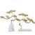 New Chinese Zen Brass Welcome Pine Decoration Modern Minimalist Marble Hallway Study Sample Room Soft Decoration Decoration