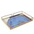 Nordic Light Luxury Metal Agate Stone Pattern Tray Decoration Tea Tray Coffee Table Storage Storage Ornament Model Room Soft Decoration Decoration