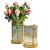 Light Luxury and Simplicity American Glass Vase Model Room Home Ornament Living Room Metal Flower Crafts Decorations Decoration