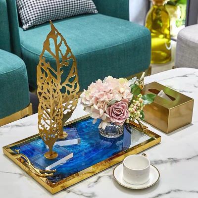 Light Luxury Hollow Leaves Crystal Decoration European Model House Home Living Room Wine Bookcase Soft Decoration Factory Direct Sales