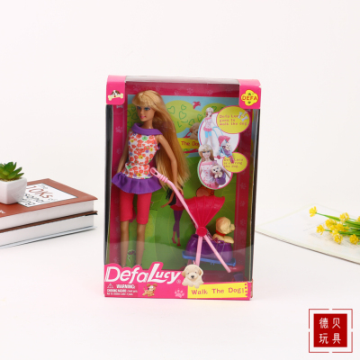 Colorful Transparent Boxed All Kinds of Barbie Doll Set Barbie Doll Girl Princess Simulation Toy Gift