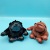 New PU Leather Diamond Gorilla Plush Key Chain Children's Backpack Small Pendant Prize Claw Doll Toy Doll Wholesale