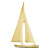 Smooth Sailing Golden Sailing Boat Nordic Light Luxury Copper Ornaments Home Ornament Living Room TV Cabinet Wine Cabinet Creative Decoration