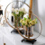 European-Style Modern Metal Flower Glass Vase Floral Guest Restaurant Desktop Soft Decoration Villa Showroom Ornaments