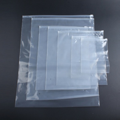 wholesale recyclable transparent slider zipper bag clear clothes packing pvc bags