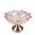 European-Style Simple European Coffee Table Fruit Plate Crystal Cognac Color Glass Creative Large Fruit Plate Decoration Model Room New House Decoration