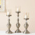 Nordic Metal Candlestick Decoration with Glass Cover Wedding Model Room Candle Holder Home Decoration Technology Decoration