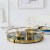 European Entry Lux Metal Agate Stone Grain Tray Coffee Table Storage Decoration Decoration Home Crafts Factory Direct Sales