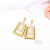 Cross-Border Golden Trend New Style Earrings Exaggerated Personalized Women's Geometric Ear Studs Trapezoid Metal Earrings Factory Direct Sales