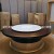 Yulin International Hotel Solid Wood Electric Dining Table Customized High-End Club Electric Turntable Round Table