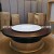 Hotel Solid Wood Electric Table High-End Club Light Luxury Electric Turntable Dining Table Box Solid Wood Round Table