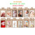 Baby Full-Year A Hundred Day Birthday Photo Hanging Flags Kraft Paper Photo Frame Hanging Flag 1 Year Old Photo Wall Decoration Colorful Flags