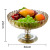 Post-Modern European Luxury Crystal Glass Fruit Plate Creative Furnishings Model Room KTV Decorations Crafts Ornaments