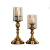 Modern Simple European Candlestick Tall Glass Candlestick Decoration French Wave Candlelight Dinner Decoration Factory Direct Sales