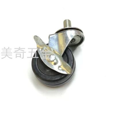 Scaffolding with Brake Swivel Wheels Flatbed Trolley Universal Casters Smooth Mute with Brake Non-Directional Casters