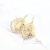 Luxury Japanese and Korean Dinner Series Eye-Catching Hollow Vintage Diamond Chinese Royal Court Style Alloy Elegant Women's Exaggerated Earrings