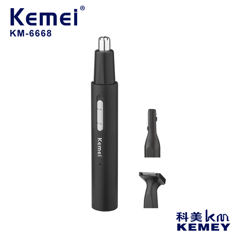 Cross-Border Factory Direct Supply Three-in-One Electric Nose Hair Trimmer Komei KM-6668 Rechargeable Multi-Purpose Suit