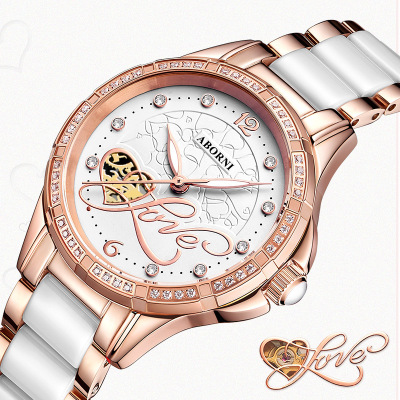 Women's Watch Automatic Ceramic Quartz Watch Women's Watch Tik Tok Fashion Trendy Unique Women's Watch