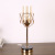 High-End Black Glass Metal Candle Holder Decorative Crafts Decoration European Foreign Trade Popular Style Candlestick Set Decoration