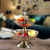 European Luxury Crystal Texture Glass Double Deck Fruit Plate Utensils Living Room Home Soft Furnishings Crafts Ornaments