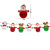Cross-Border Christmas Decoration Supplies Christmas Snowman Elderly Honeycomb Ball Hanging Flag Spiral Ornaments Wholesale Customization