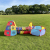 Children's Indoor and Outdoor Crawling Folding Game House Hole Three-Piece Tent Three-in-One Shooting Ball Pool Baby Toys