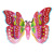 New Stall Hot Selling Flash Butterfly Luminous Band Music Electric Butterfly Manufacturer Internet-Famous Toys