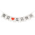 Car Trunk Surprise Hanging Flag Baby I Love You Chinese Character Bunting Girlfriend Romantic Birthday Decorations Arrangement