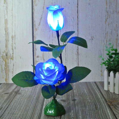 Luminous Rose Artificial Flower Optical Fiber Festive Lantern Valentine's Day Gift Flash Colorful Electronic Toy Crafts