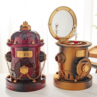 Factory Direct Sales Simulation Fire Hydrant Dancing Ballet Girl Eight-Tone Music Box Creative Decoration Festival Birthday Gift