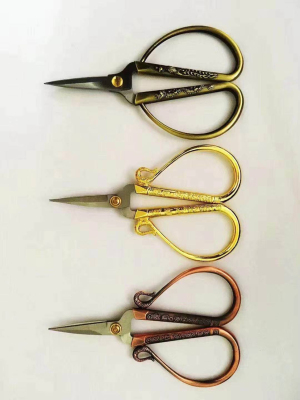 Handmade Golden Scissors 3 Colors