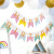 Cross-Border Color Fishtail Flag Hanging Flag Happy Birthday Happy Birthday Letter Banner Wholesale