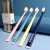 Silver Ion Antibacterial Soft Silk Toothbrush 4 PCs New Adult Home Use Soft-Bristle Toothbrush Silicone Handle Gum Care Toothbrush
