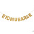 Islamic Muslim Eid Party Decoration Eid Mubarak Gold Powder Glitter Paper Hanging Flag Banner Wholesale