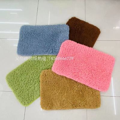 Plain Plush Mats Plush Mats Floor Mat Absorbent Non-Slip Door Mat Floor Mat