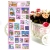 Korean Style Japanese Style Journal Stickers Stamp Cartoon Sticker Gilding Stamp Cute Cartoon Panda Penguin Creative Stickers
