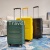 Luggage Luggage Password Suitcase Luggage Pp Material Zipper Three-Piece Trolley Case