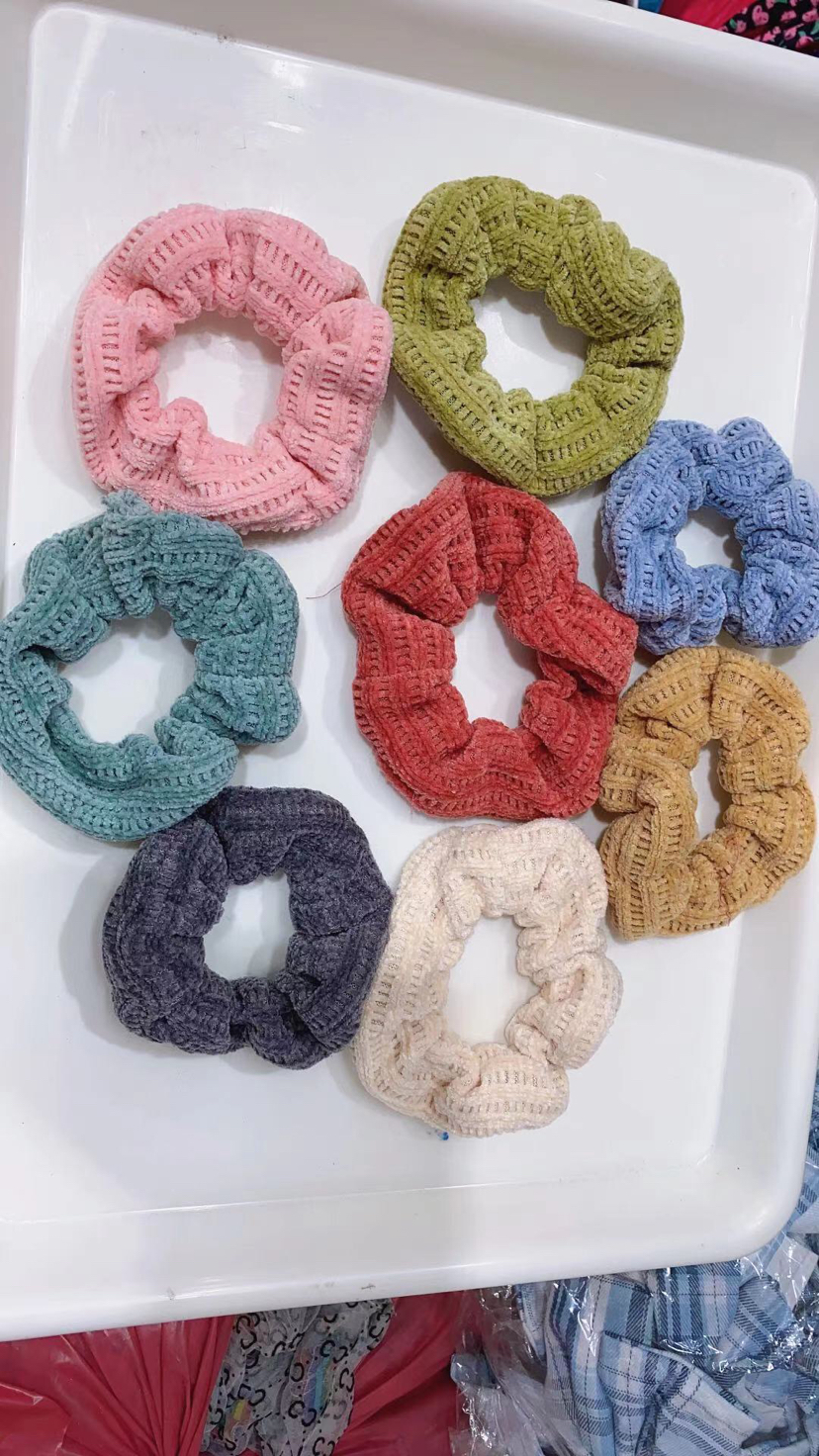 韩版秋冬款猪大肠发圈ins简约发绳少女可爱肥肠头绳扎头皮筋发饰