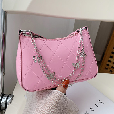 Thick Chain Small Handbags Women 'S 2021 New Baguette Underarm Phone Bag Fashion Portable Shoulder Messenger Bag