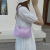 Bag 2021 New Fashion Stone Pattern Mini Chain Baguette Bag Underarm Bag Messenger Bag Women's Small Portable Phone Bag