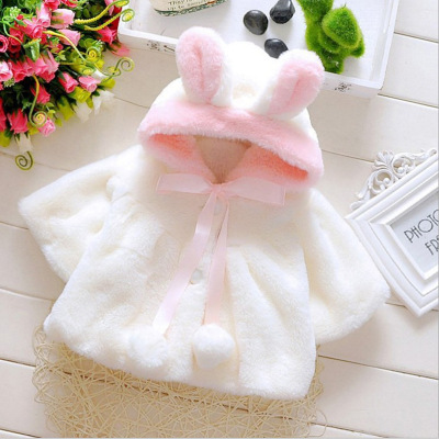 2020 New Girls Clothes Furry Sweater Fashion Velvet Padded Thickened Fleece Coat Manufacturer One Piece Dropshipping